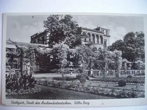 Alte AK Stuttgart Villa Berg Stadt der Auslandsdeutschen [A35]