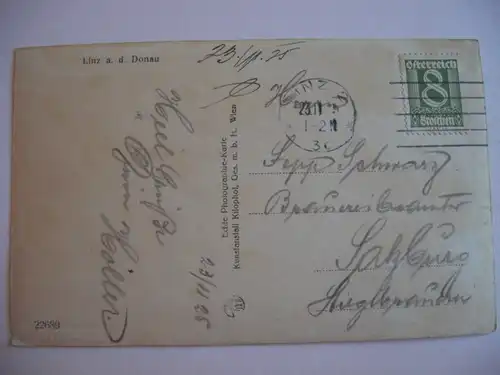 Alte AK Linz  Donau [A1125]