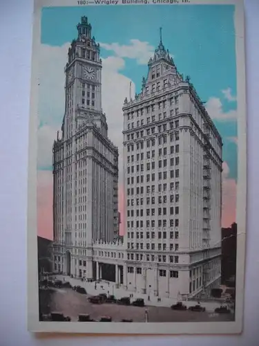 Alte AK Chicago Illinois Wrigley Building [A1323]