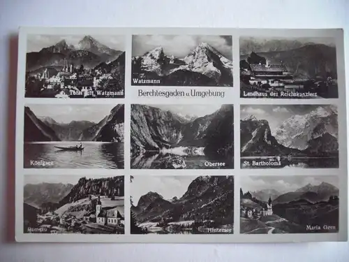 Alte AK Berchtesgaden u. Umgebung Mehrbildkarte [R13]