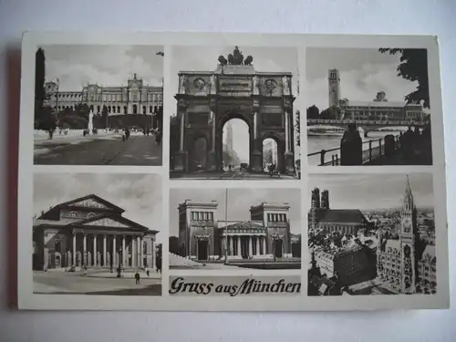 Alte AK München Mehrbildkarte um 1930 [R37]
