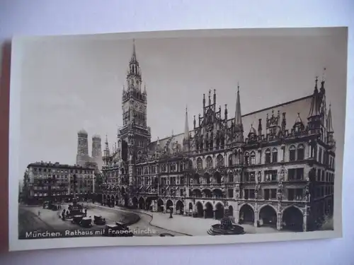 Alte AK München Rathaus Frauenkirche [R53]