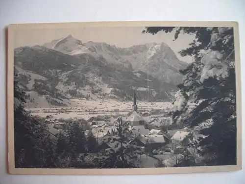 Alte AK Partenkirchen mit Alpspitze [R88]