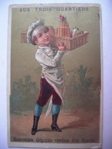 Alte AK Paris Sammelbild Aux Trois Quartiers 7 x 11cm [B363]