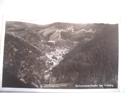 Alte AK Schwarzwaldbahn bei Triberg  [B57]