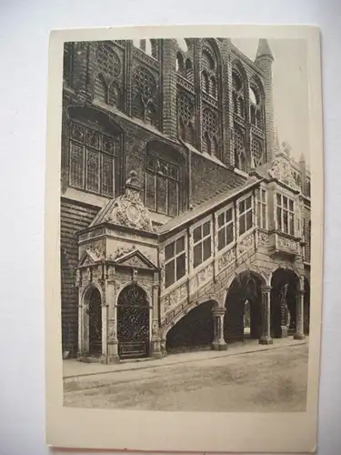 Alte AK Lübeck Rathaus v. d. Breitenstraße [B190]