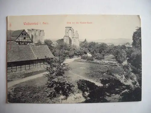 Alte AK Walkenried im Harz Klosterruine [B218]