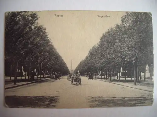 Alte AK Berlin Siegesallee 1911 [B268]
