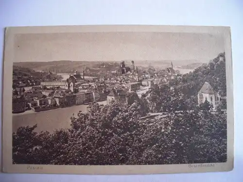Alte AK Passau Gesamtansicht [B280]