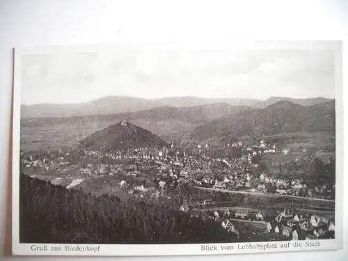 Alte AK Biedenkopf Blick vom Lebhaftsplatz [B299]