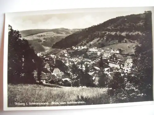 Alte AK Triberg Schwarzwald Blick v. Schillerstein [B26]