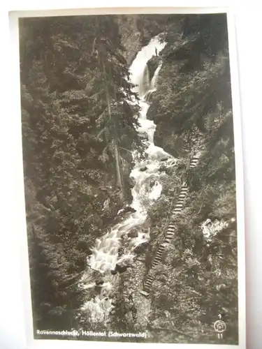 Alte AK Ravennaschlucht Höllental Schwarzwald [B27]