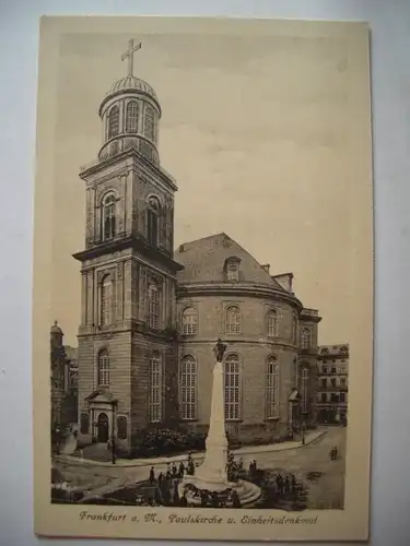 Alte AK Frankfurt Paulskirche Einheitsdenkmal [B303]