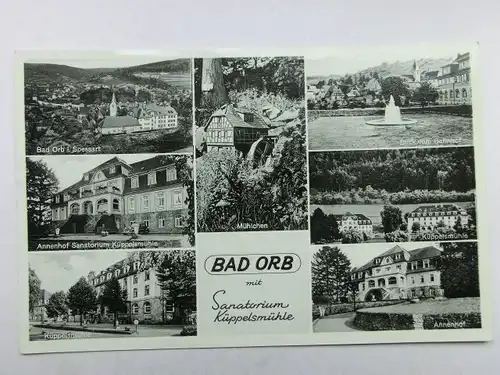 Alte AK Bad Orb Sanatorium Küppelsmühle [aO997]