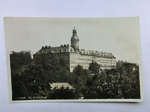 Alte AK Rudolstadt Schloß Heidecksburg [aO1000]