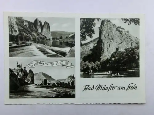 Alte AK Bad Münster am Stein Mehrbildkarte [aO1017]