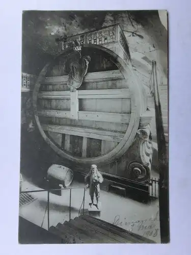 Alte AK Heidelberg Das Große Faß [aO1023]