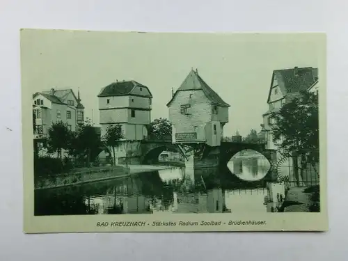 Alte AK Bad Kreuznach Brückenhäuser [aO1029]