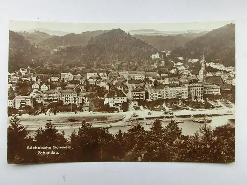Alte AK Schandau Sächsische Schweiz [aO1055]