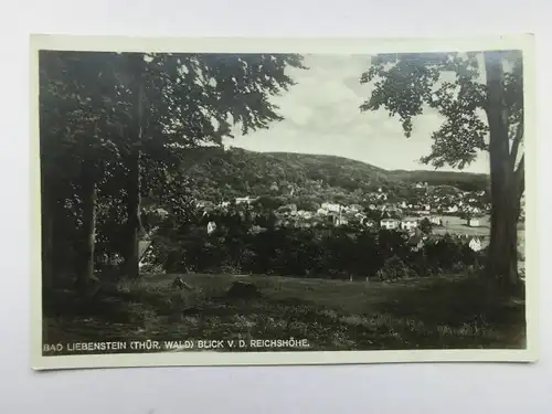 Alte AK Bad Liebenstein Blick v. d.  Reichshöhe [aO1069]