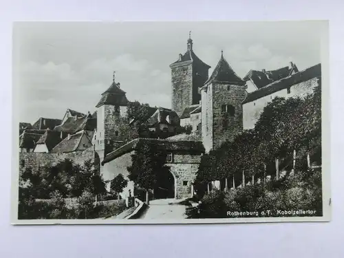 Alte AK Rothenburg Tauber Kobolzellertor [aO1094]