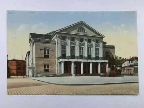 Alte AK Weimar Hoftheater Theater [aO1102]