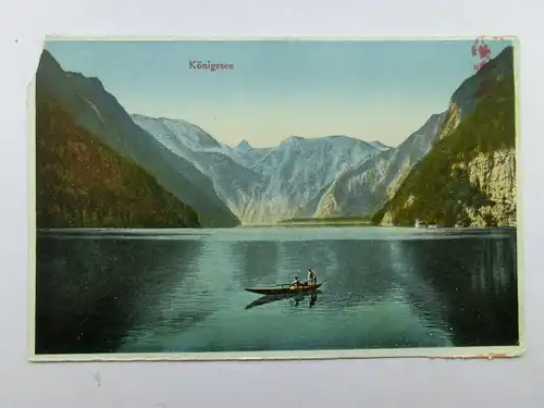 Alte AK Berchtesgaden Königssee (Ecke fehlt) [aO1134]