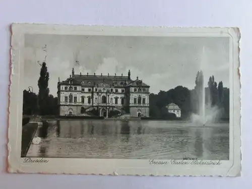 Alte AK Dresden Großer Garten Palaisteich [aO66]