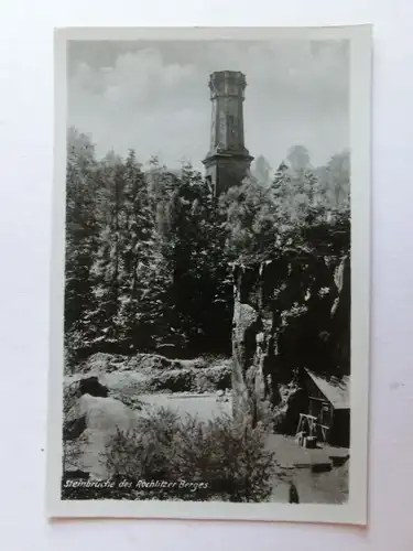 Alte AK Rochlitz Steinbrücke Rochlitzer Berg [aO77]