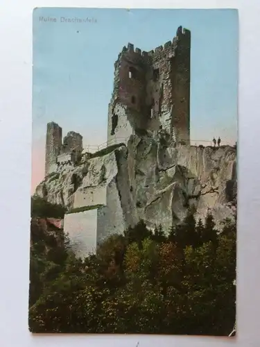 Alte AK Ruine Drachenfels Siebengebirge Bad Honnef [aO94]