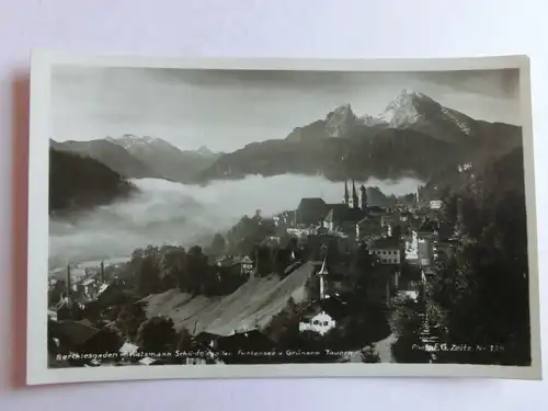 Alte AK Berchtesgaden Watzmann Schönfeldspitze [aO100]