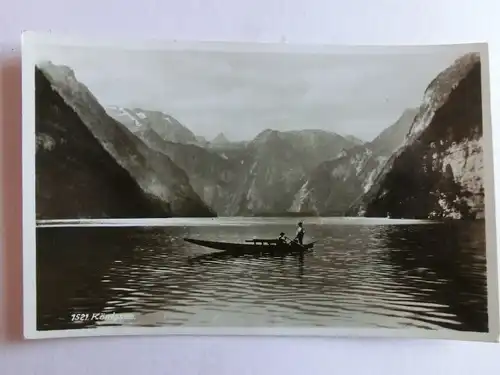 Alte AK Königsee Boot Kahn 1934 [aO102]
