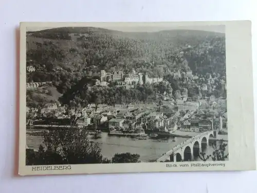 Alte AK Heidelberg vom Philosophenweg [aO106]