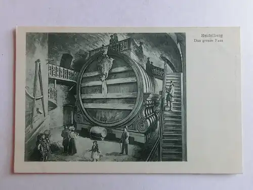 Alte AK Heidelberg Das Große Faß [aO107]