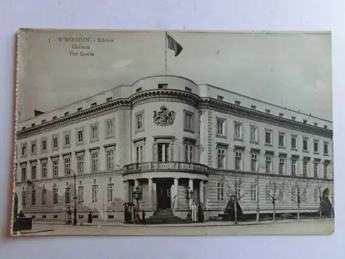 Alte AK Wiesbaden Schloß [aO137]