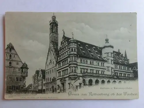 Alte AK Rothenburg Tauber  um 1900 [aO186]