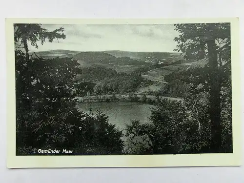 Alte AK Gemünder Maar Daun Gemünden Eifel [aO244]