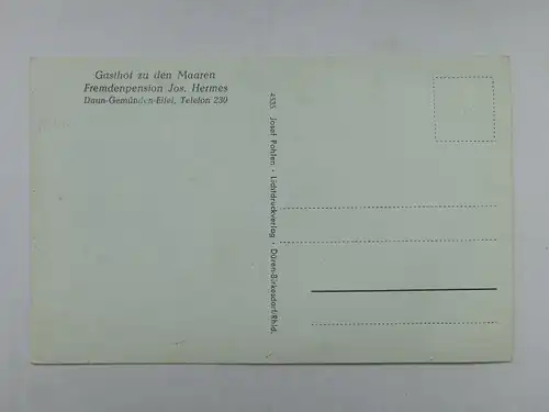 Alte AK Gemünder Maar Daun Gemünden Eifel [aO244]