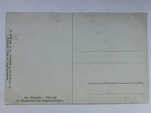 Alte AK Künstlerkarte Berchtesgaden H. Hoffmann [aT594]