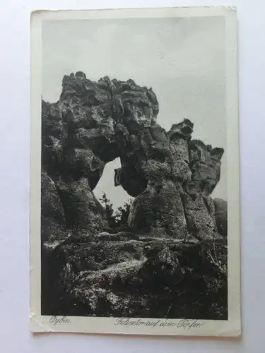 Alte AK Oybin Felsentor auf dem Töpfer [aT643]