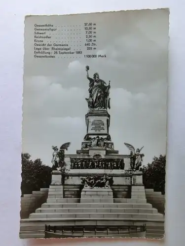 Alte AK Rüdesheim Niederwalddenkmal [aT645]