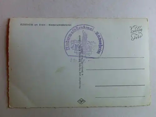 Alte AK Rüdesheim Niederwalddenkmal [aT645]