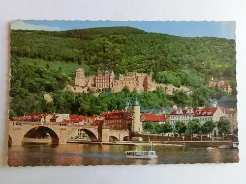 Alte AK Heidelberg Partie am Neckar [aT648]