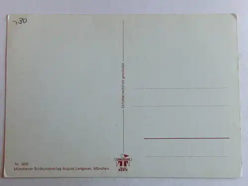 Alte AK Scherzkarte Bett Sorgen Lengauer Karte München [aT663]