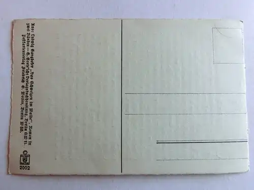 Alte AK Grußkarte Text Ludwig Ganghofer  [aT688]
