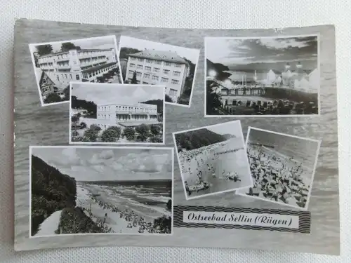 Alte AK Ostseebad Sellin Rügen Mehrbildkarte [aT749]