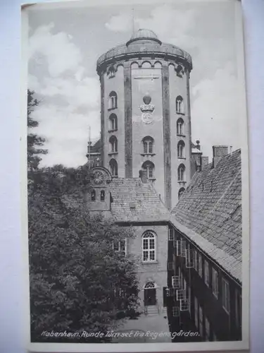 Alte AK Kopenhagen Kobenhaven Runde Tarn set fra Regensgarden [A1268]