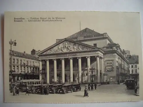 Alte AK Brüssel Bruxelles Theatre Royal de la Monnaie [A1285]