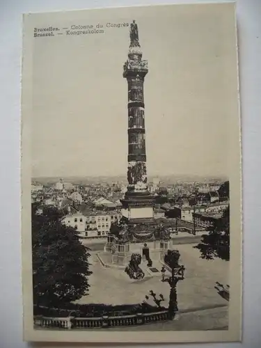 Alte AK Brüssel Bruxelles Colonne du Congres [A1286]