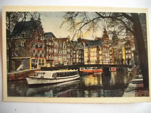 Alte AK Amsterdam O. Z. Vootburgwal [A1302]